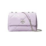 Tory Burch Kira Diamond Quilt Convertible Shoulder Bag in Purple
