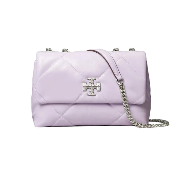 Tory Burch Kira Diamond Quilt Convertible Shoulder Bag in Purple