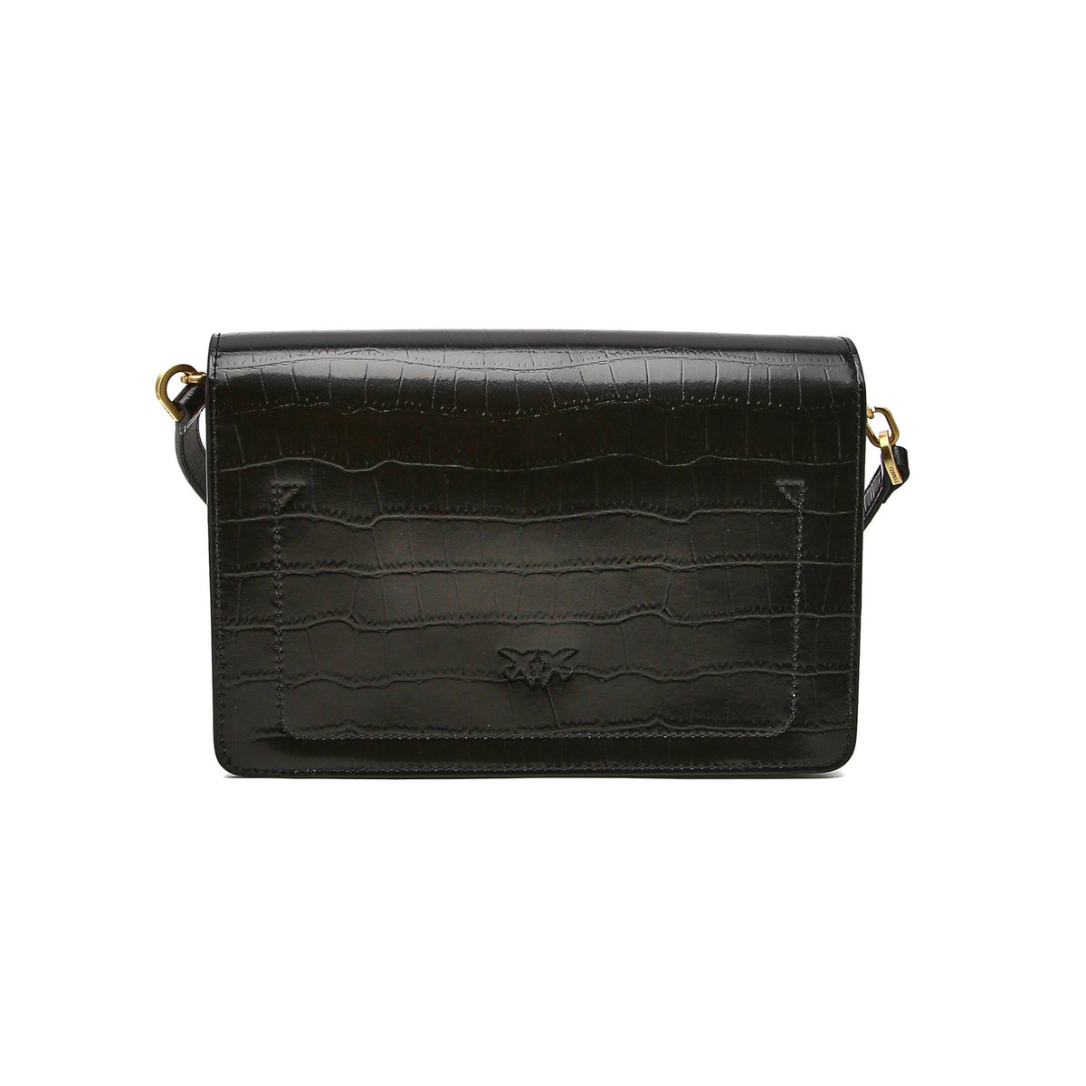 Pinko Leather messenger bag LOVE CLICK CLASSIC PURE SHAPES