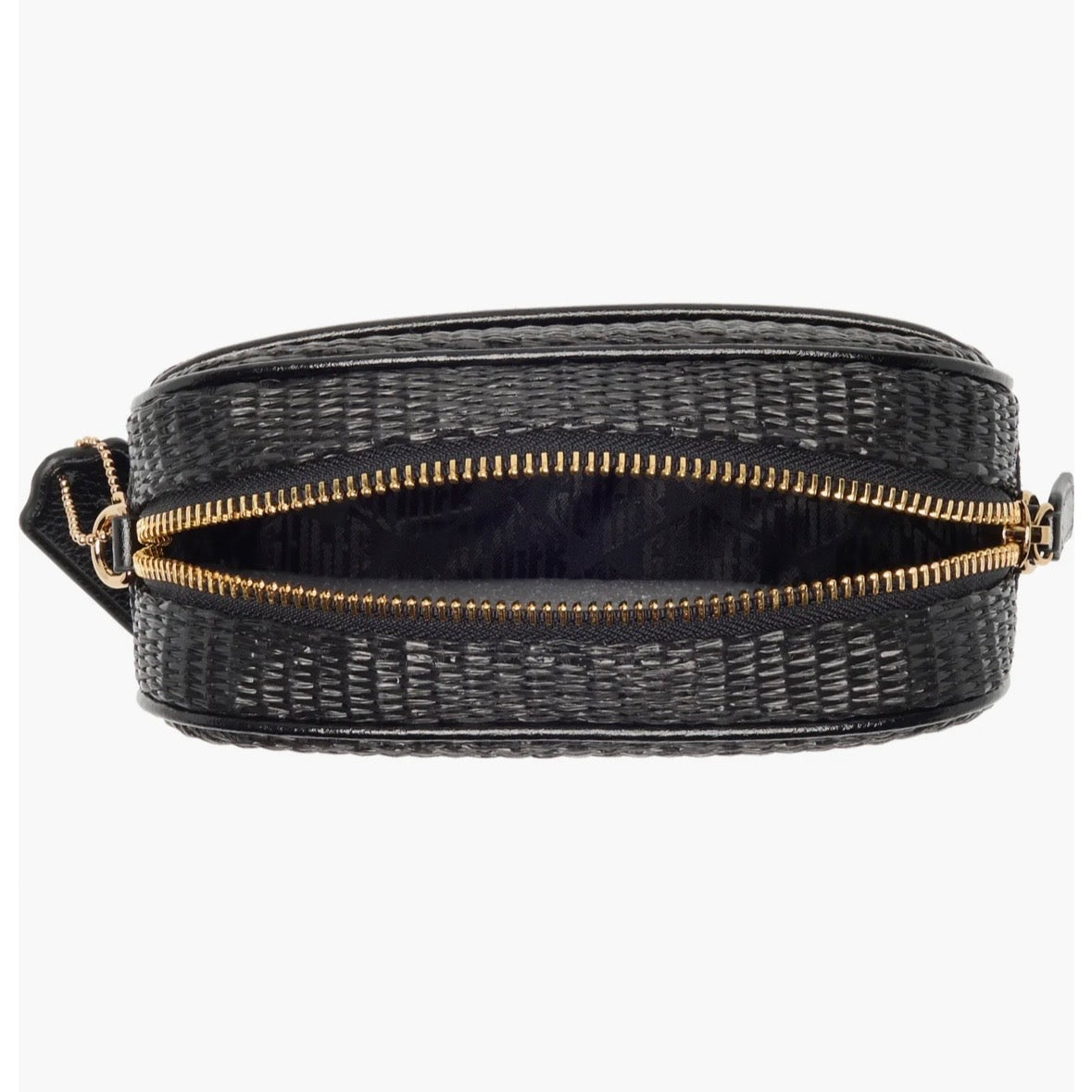 Kurt Geiger London Chiswick Raffia Camera Bag in black