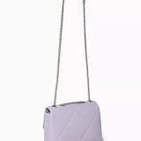 Tory Burch Kira Diamond Quilt Convertible Shoulder Bag in Purple