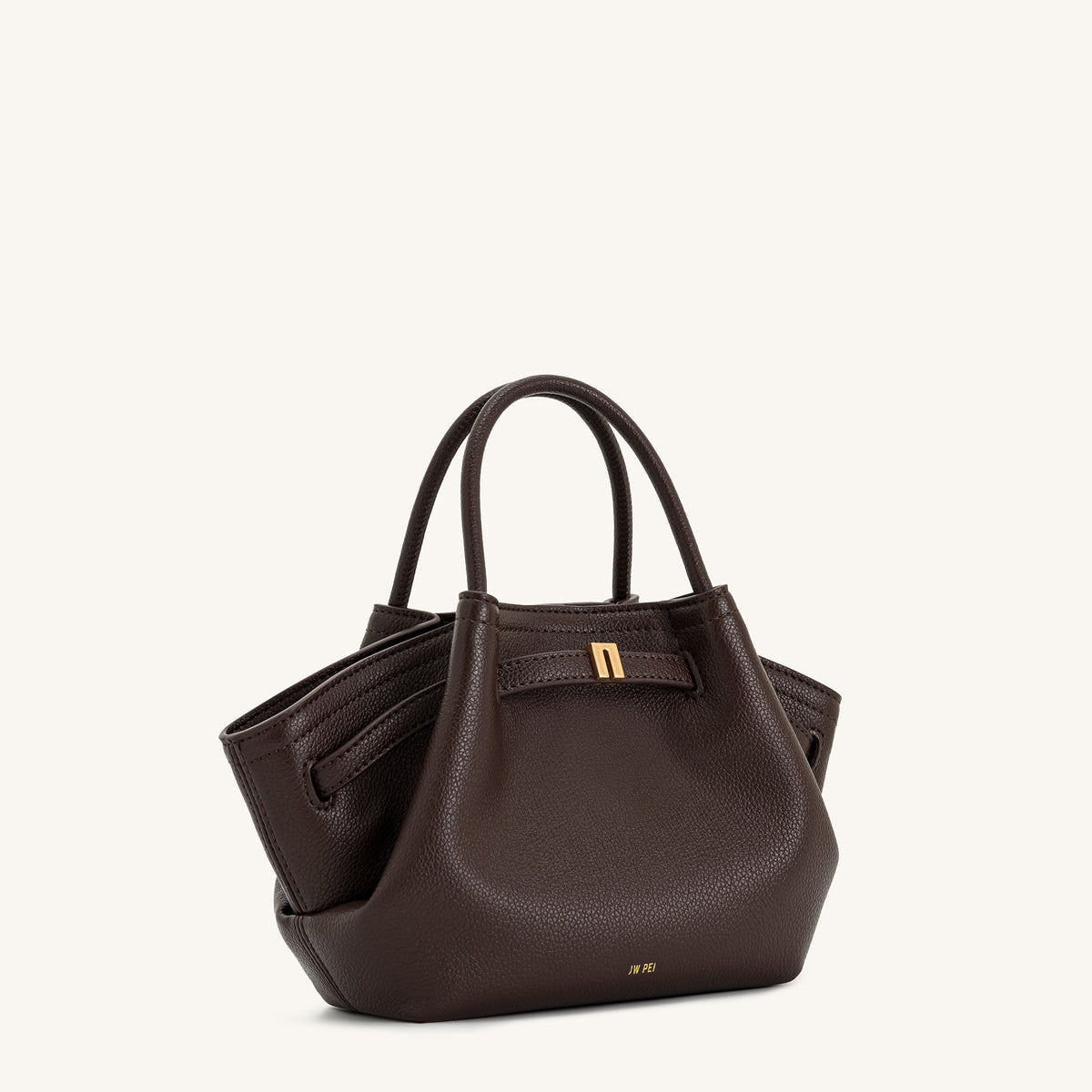 JW PEI Hana Mini Tote bag in dark brown.