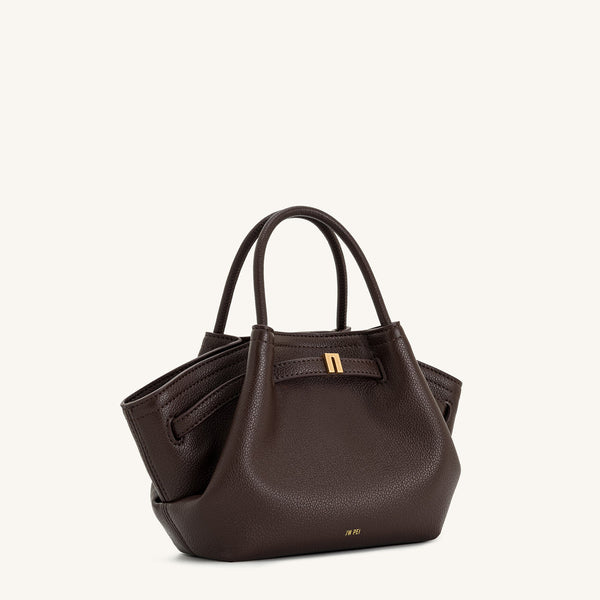 JW PEI Hana Mini Tote bag in dark brown.