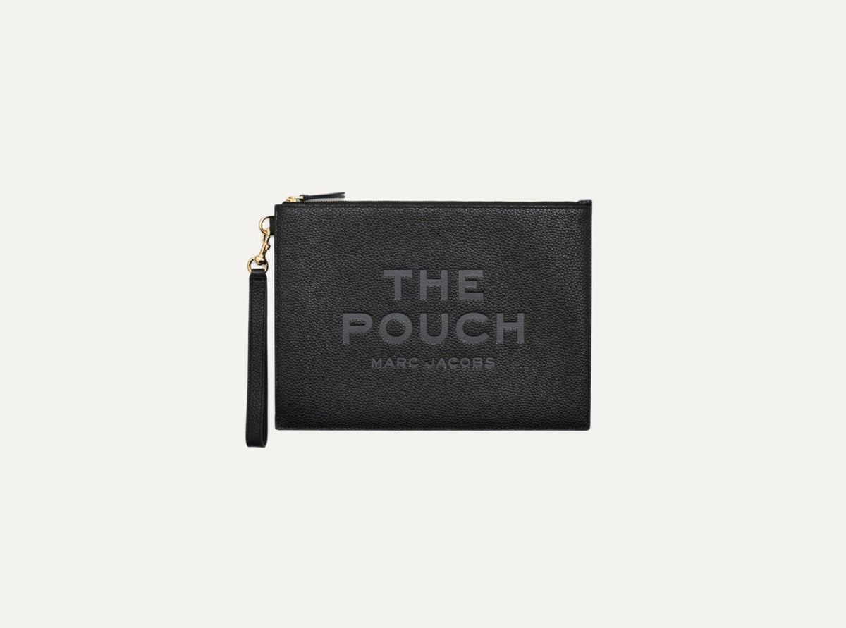 Marc Jacobs The Large Leather Clutch in black