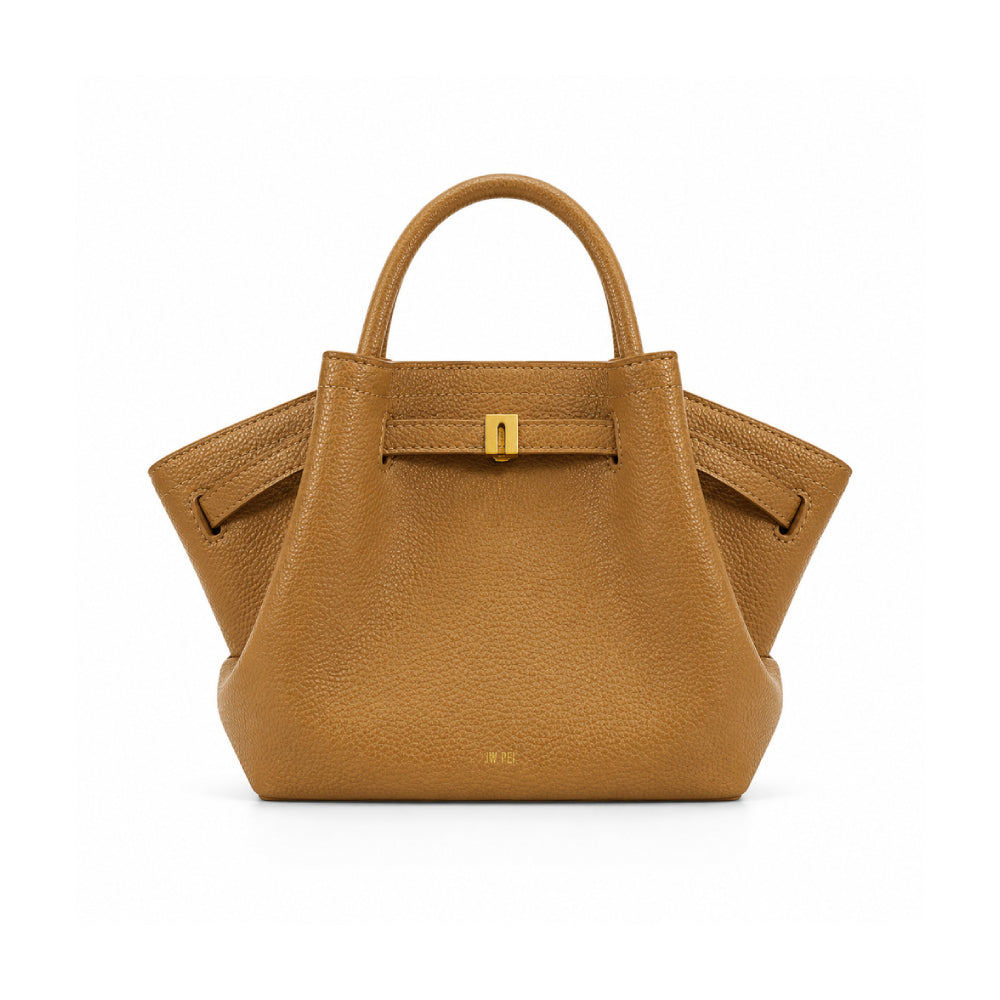 JW PEI Hana Mini Tote Bag In Camel Brown