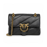 PINKO Large Love Bag Puff Maxi Quilt Jewel in Black