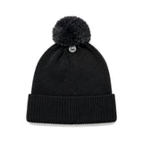 Karl Lagerfeld Paris Ribbed Knit Beanie In Black