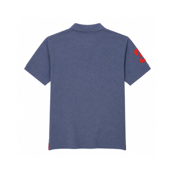 U.S. Polo T-Shirt Assn. Heather Blue Polo