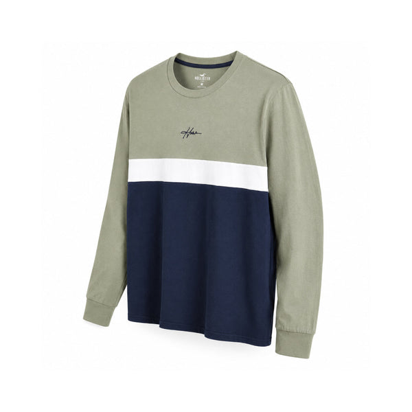 Hollister Men's T-Shirt Colorblock Long-Sleeve
