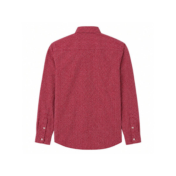Beverly Hills Polo Club Red Star-Print Long-Sleeve Shirt