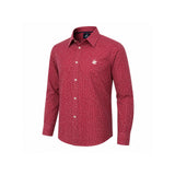 Beverly Hills Polo Club Red Star-Print Long-Sleeve Shirt