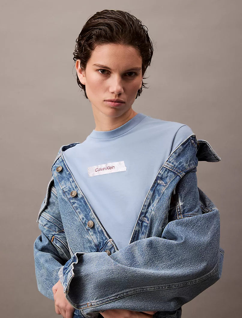 Calvin Klein Glitter Logo Classic T-Shirt size L