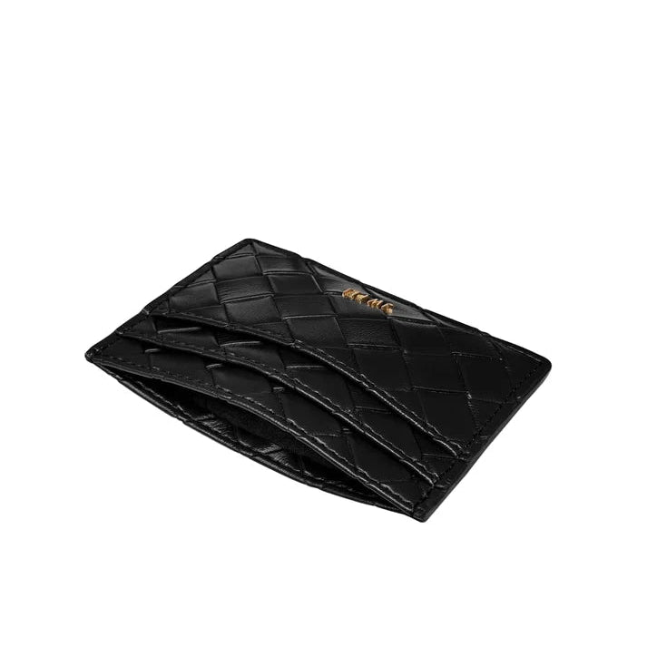 JW PEI Woven Texture Card Holder in Black