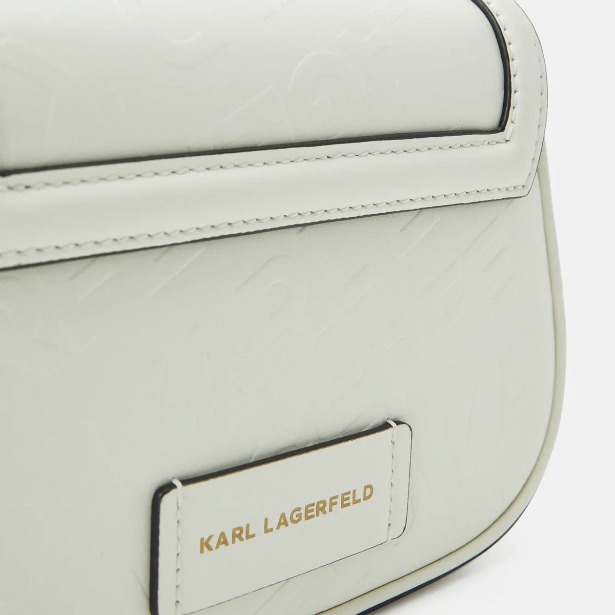 KARL LAGERFELD PARIS LETTERS EMBOSSED CROSSBODY