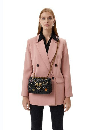 LADY LOVE BAG PUFF MAGIC PINS – Black PINKO