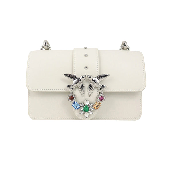 Pinko Mini Jewels white bag