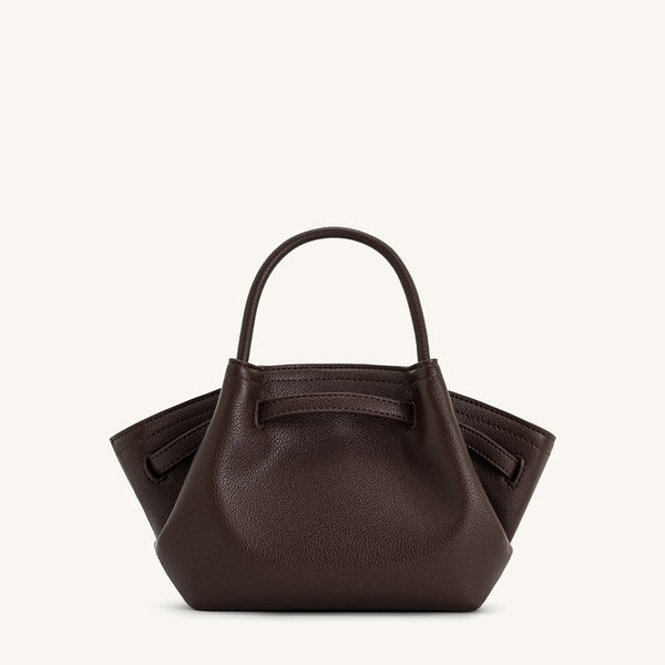 JW PEI Hana Mini Tote bag in dark brown.