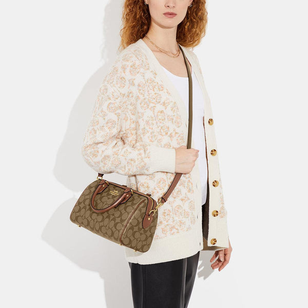 Coach Mini Rowan Crossbody In Signature Canvas
