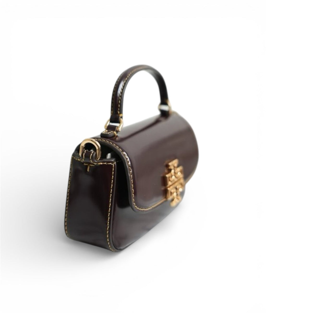 Tory Burch Britten Mini Top Handle Leather Crossbody Bag