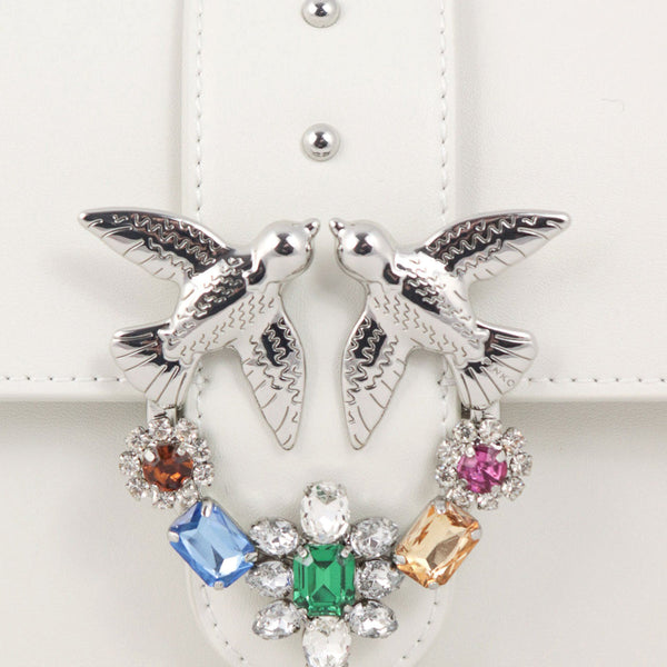 Pinko Mini Jewels white bag