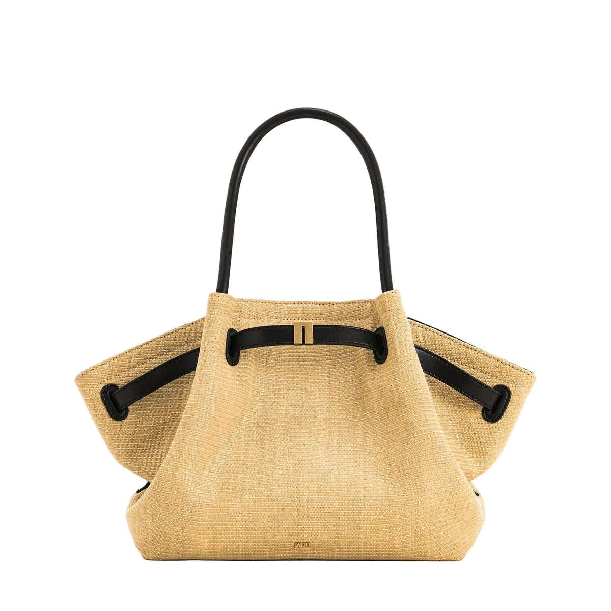 JW PEI Hana Medium Faux Straw Tote Bag in Brown Straw