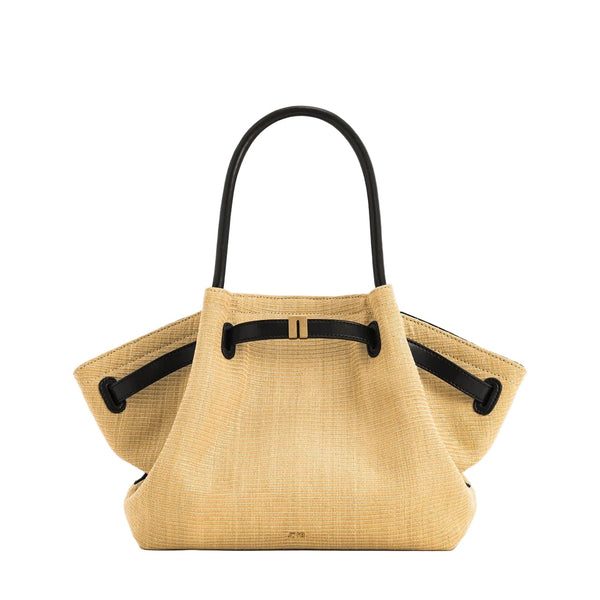 JW PEI Hana Medium Faux Straw Tote Bag in Brown Straw