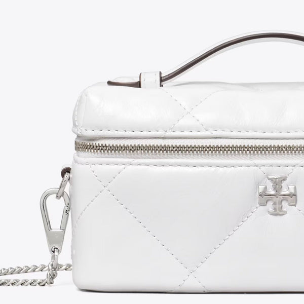 Tory Burch Kira Diamond Quilt Distressed Vanity Case