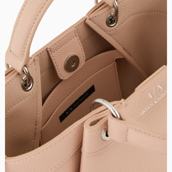 EMPORIO ARMANI SMALL SHAPED SHOPPER BAG WITH DOUBLE HANDLES