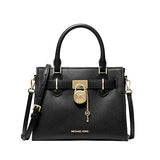 Michael Kors Hamilton Small Leather Satchel in Black