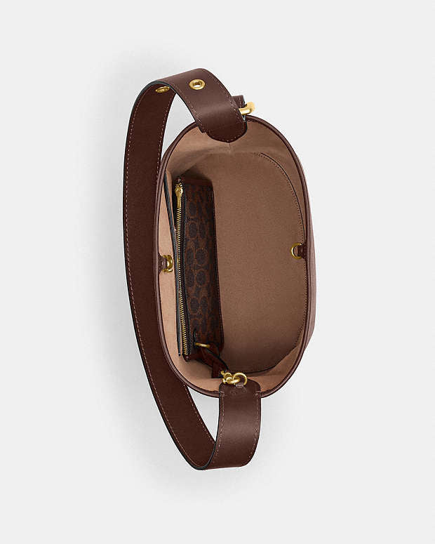 Coach Bleecker bucket bag made from signature canvas