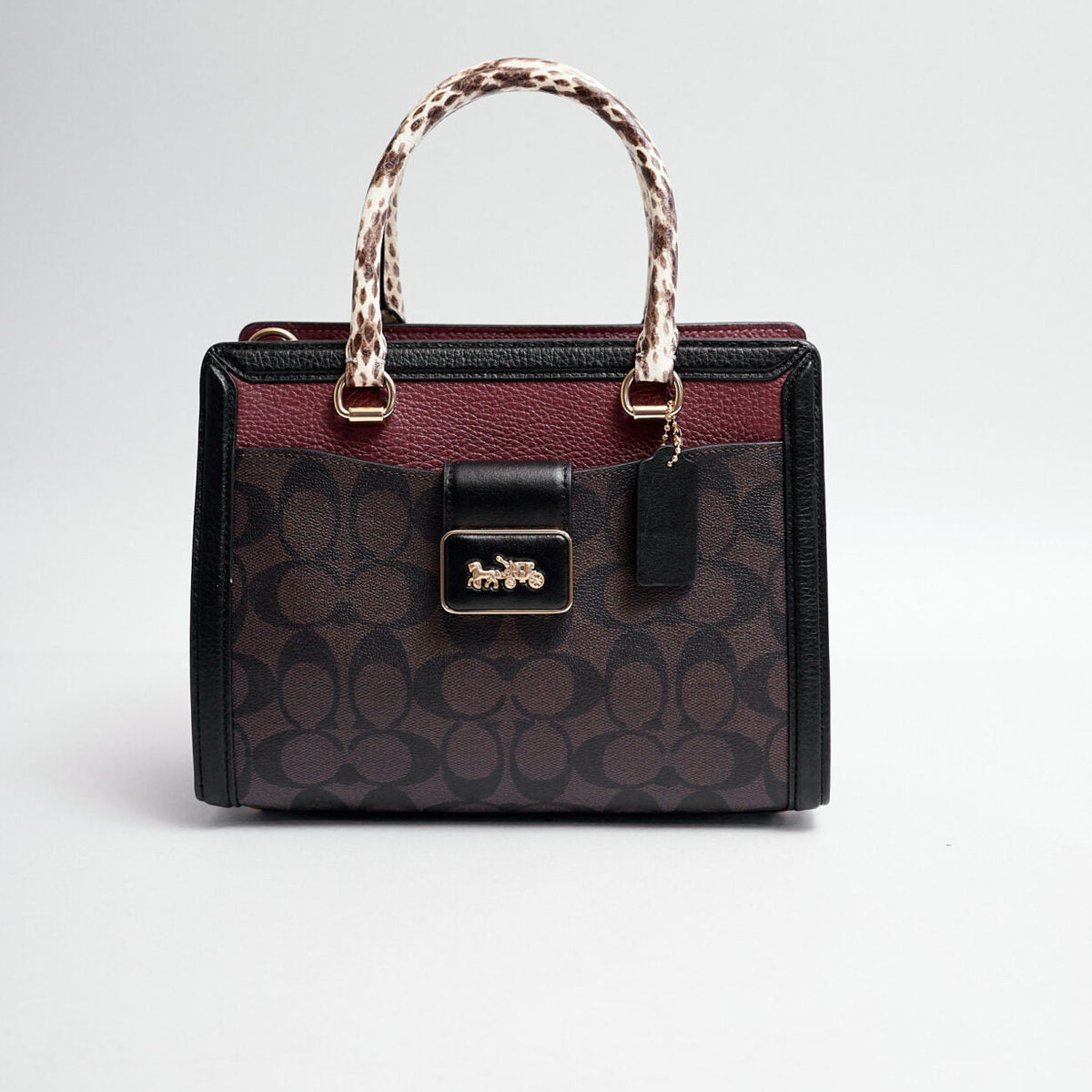 COACH GRACE MONOGRAM X PLUM MINI TOTE BAG