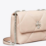 Tory Burch Kira Diamond Quilt Convertible Shoulder Bag in Soft Pink