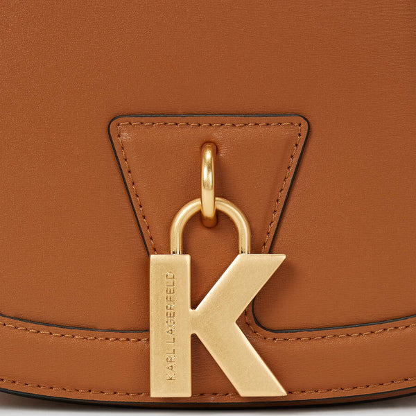 Karl Lagerfeld Logo Crossbody Bag in Havan