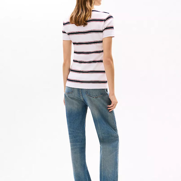 Tommy Hilfiger V-Neck Stripe Favorite T-Shirt size L