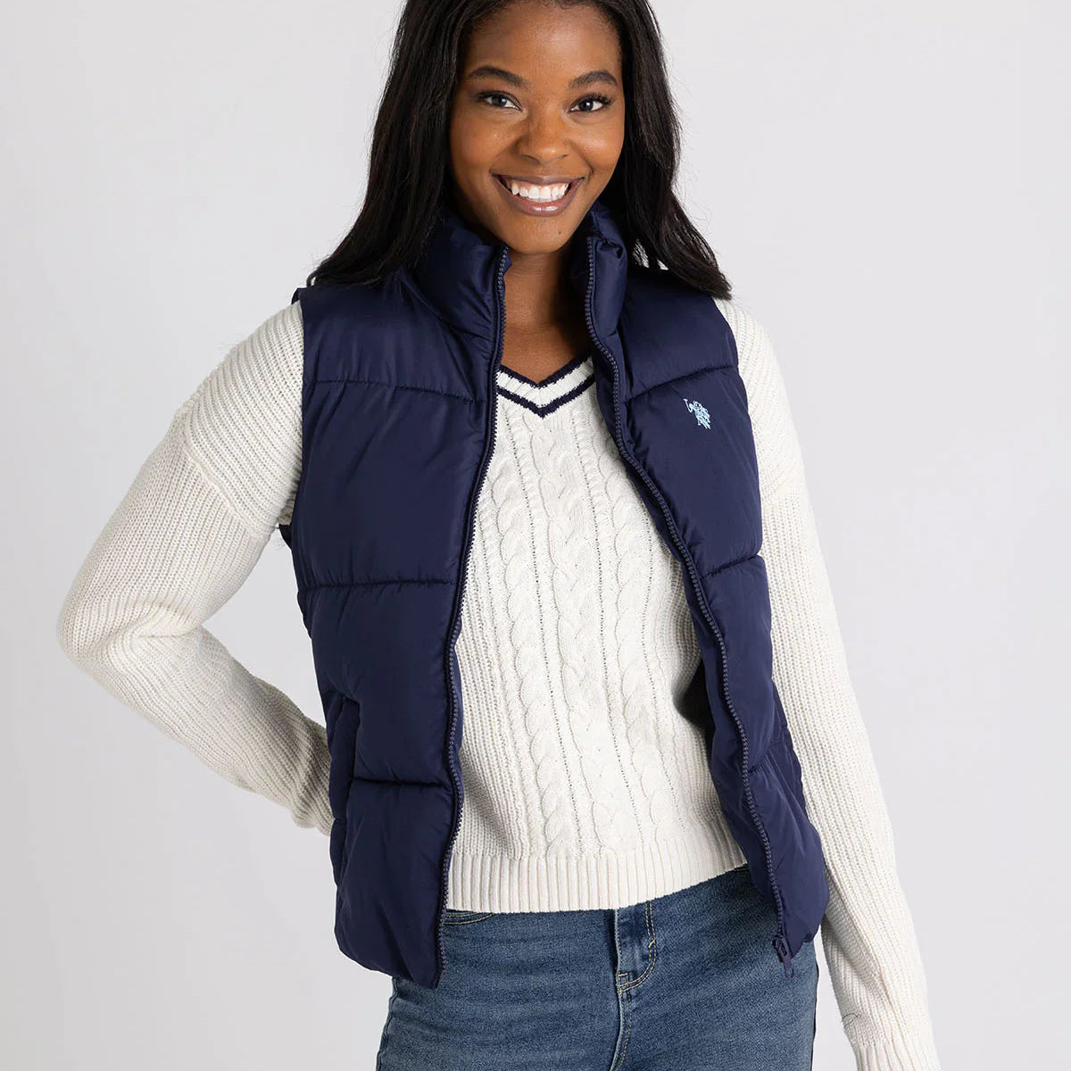 U.S. Polo Assn. Classic Puffer Vest navy blue in L