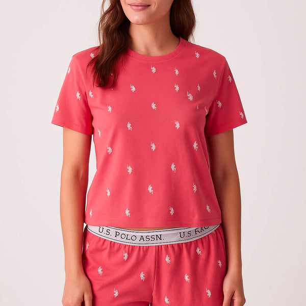 Us polo Assn. pajama t-shirt and shorts size Large