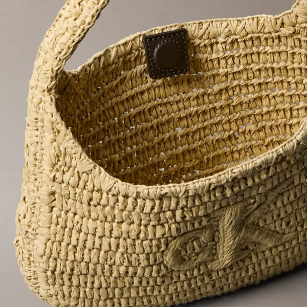 Calvin Klein Raffia Small Shoulder Bag