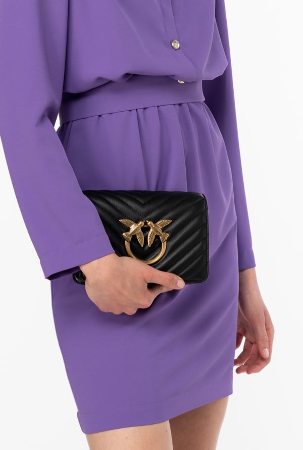 Pinko Mini Love Bag Click Chevron