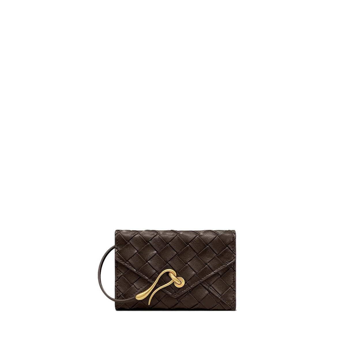 JW PEI Celeste Woven Textured Envelope Wallet in Brown