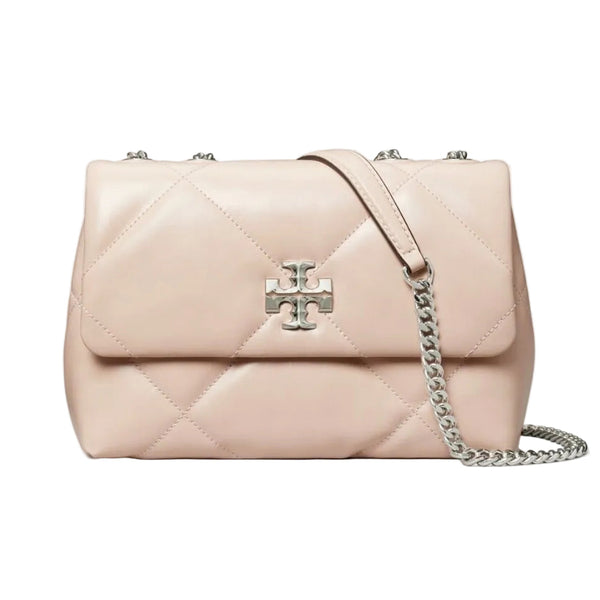 Tory Burch Kira Diamond Quilt Convertible Shoulder Bag in Soft Pink