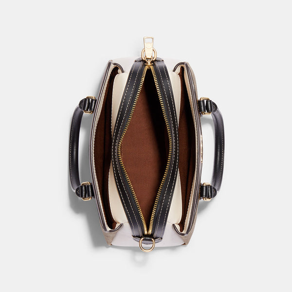 Coach Mini Darcie Carryall In Colorblock Signature Canvas