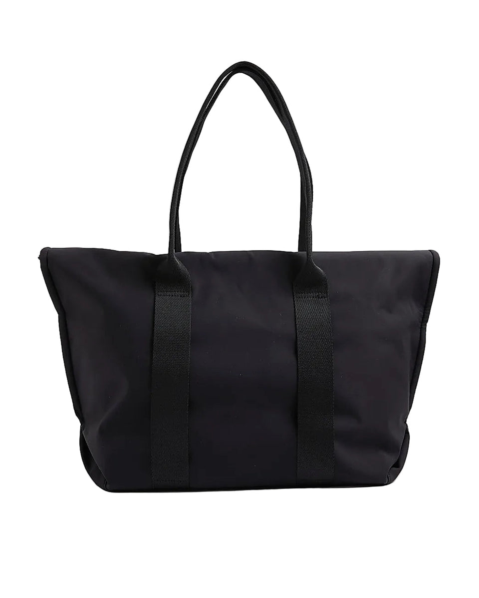 River Island Black Roll Top Holdall Bag