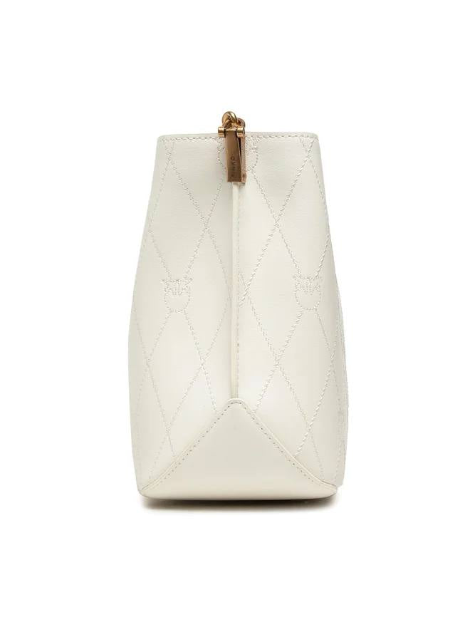 Pinko Leather Bag Love Bucket Wave Logo