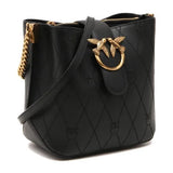 Pinko Leather Bag Love Bucket Wave Logo