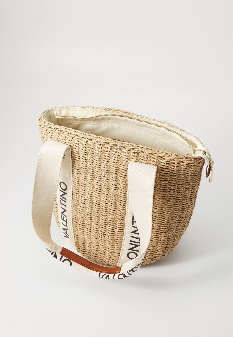 Valentino SHANNON MIR tote bag in naturale/cuoio/beige.