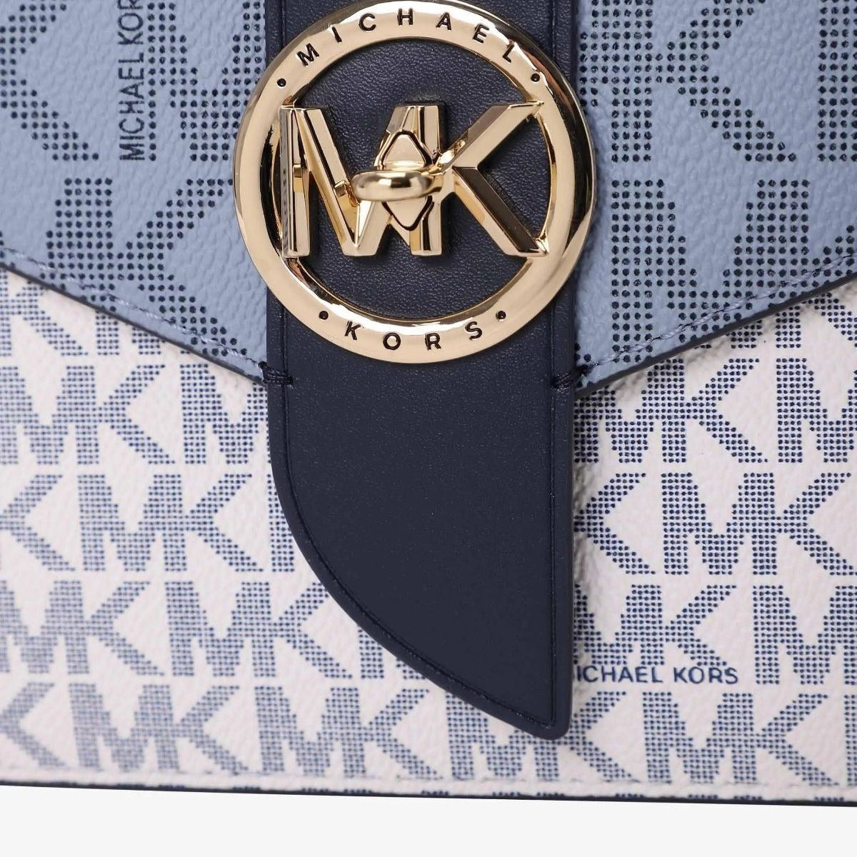 Micheal Kors Crossbody Bag with Chain in Blue