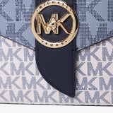Micheal Kors Crossbody Bag with Chain in Blue