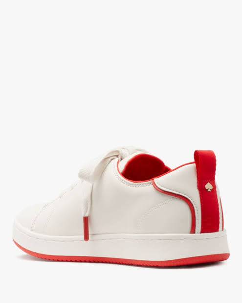 Kate spade Optic White/Pink Peppercorn Nikki sneaker size 39