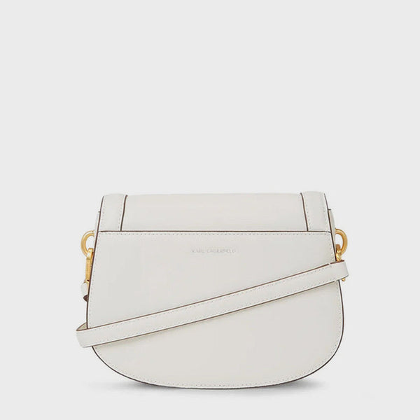Karl Lagerfeld logo crossbody bag in white