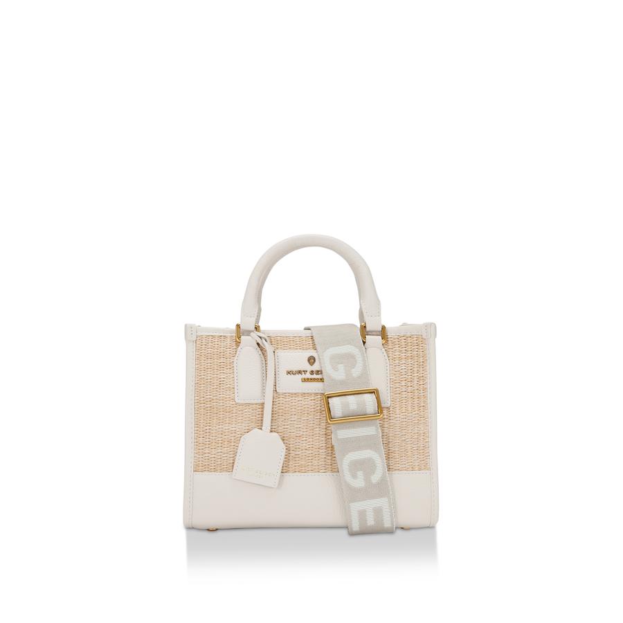 Kurt Geiger London Small Chiswick Raffia Tote Bag